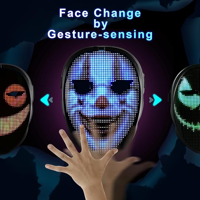 Face Transforming LED Mask with App Controlled